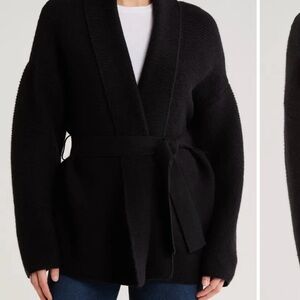 Black Belted Sweater